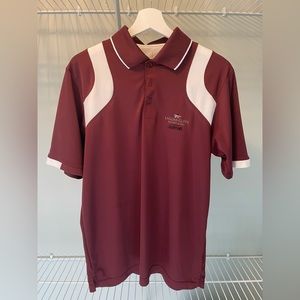 Antigua Men’s Golf Polo Medium Maroon/Red/White Latina Cliffs Marriott